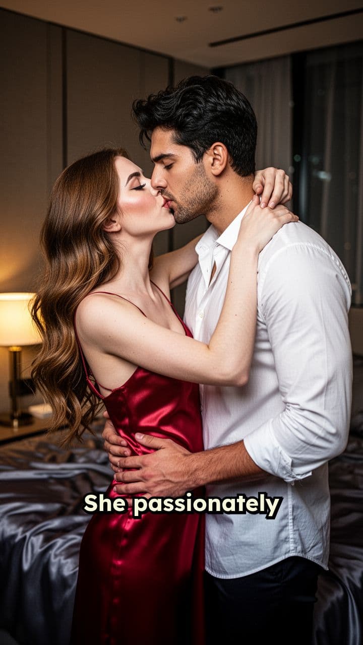 Intense Passionate Kiss and Embrace