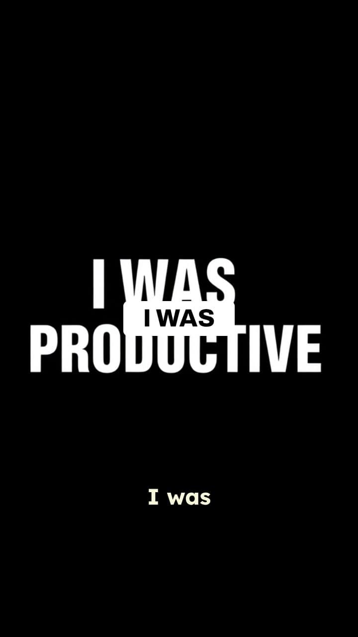 Productive In My Head