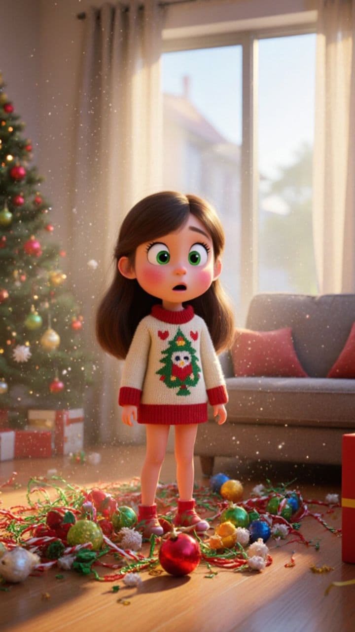 Elf Helps Clean Up the Mess