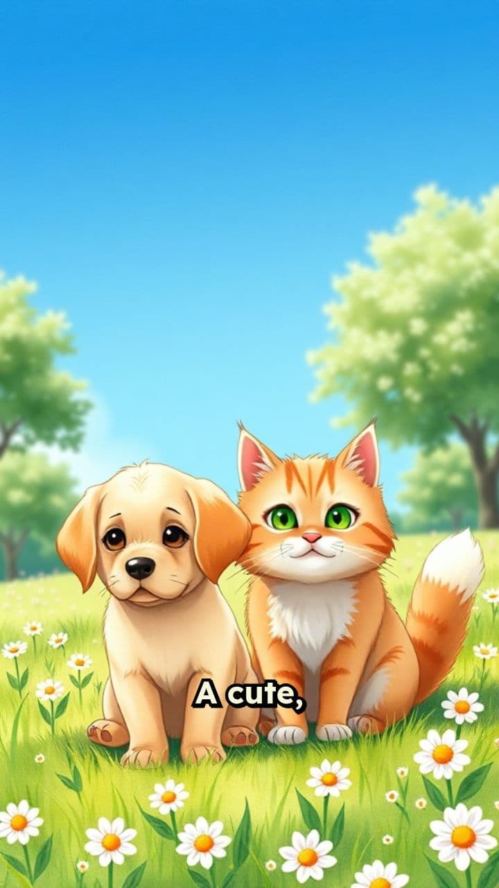 Puppy and Cat Park Playtime