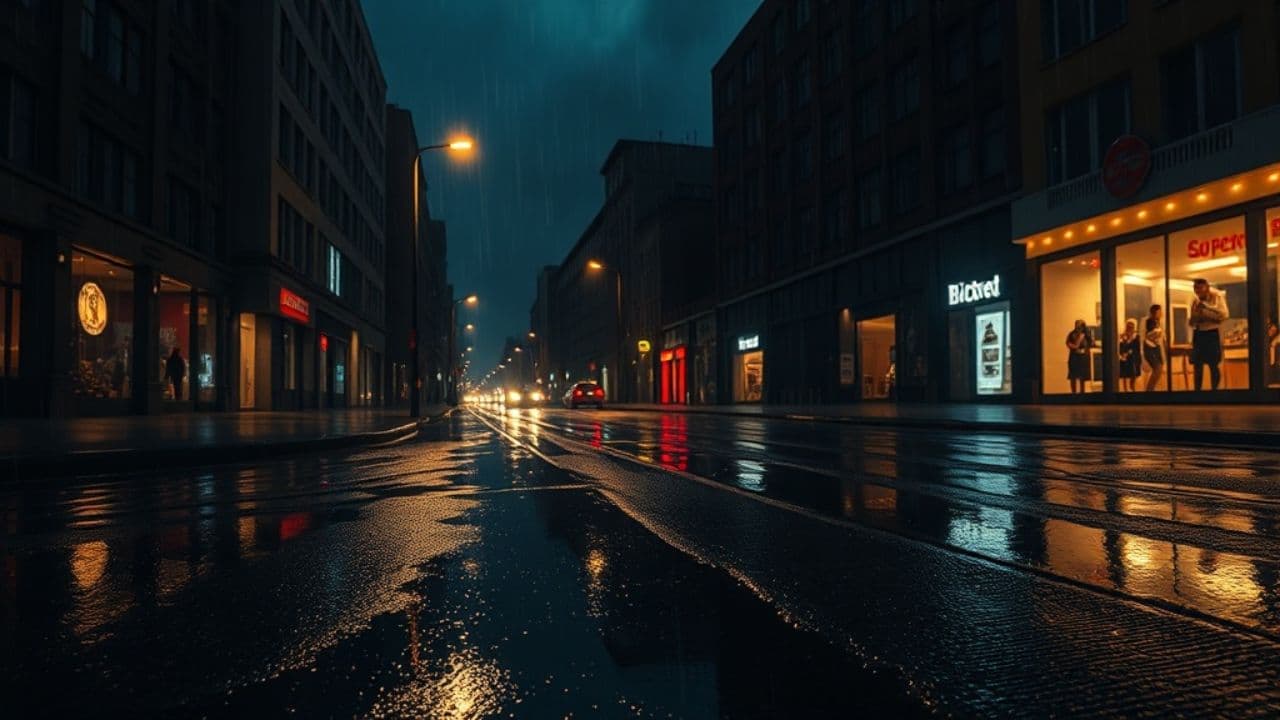 Sous la pluie, l'amour en orage