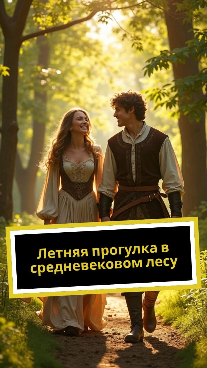 Летняя прогулка в средневековом лесу