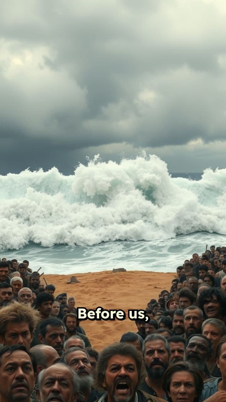 Red Sea Divided: A Divine Path