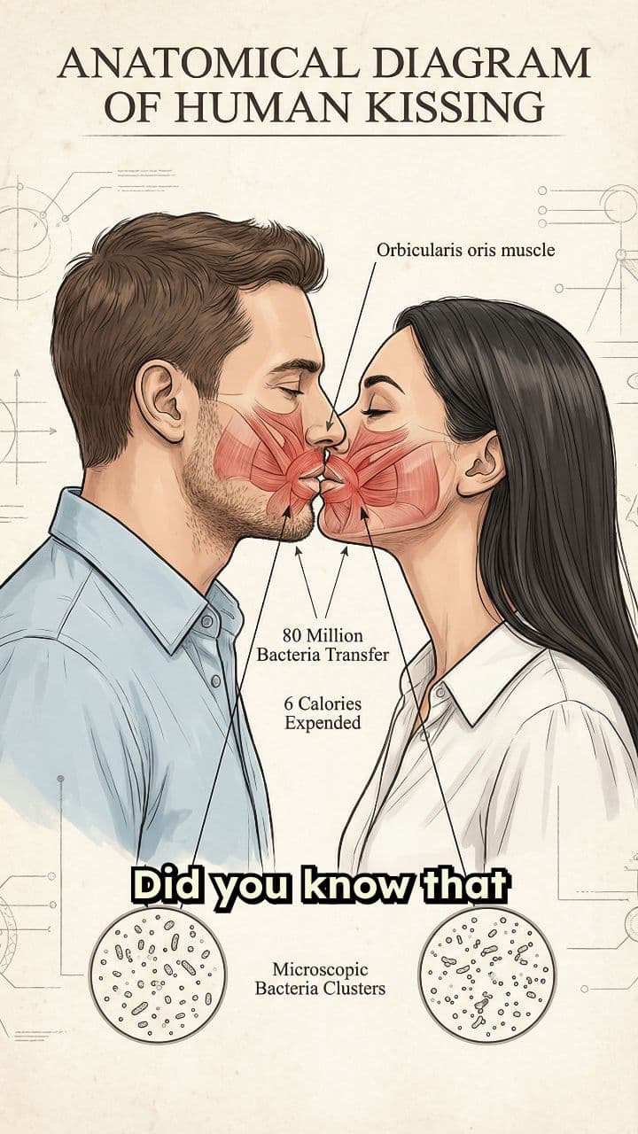 Kissing: Calories and Bacteria