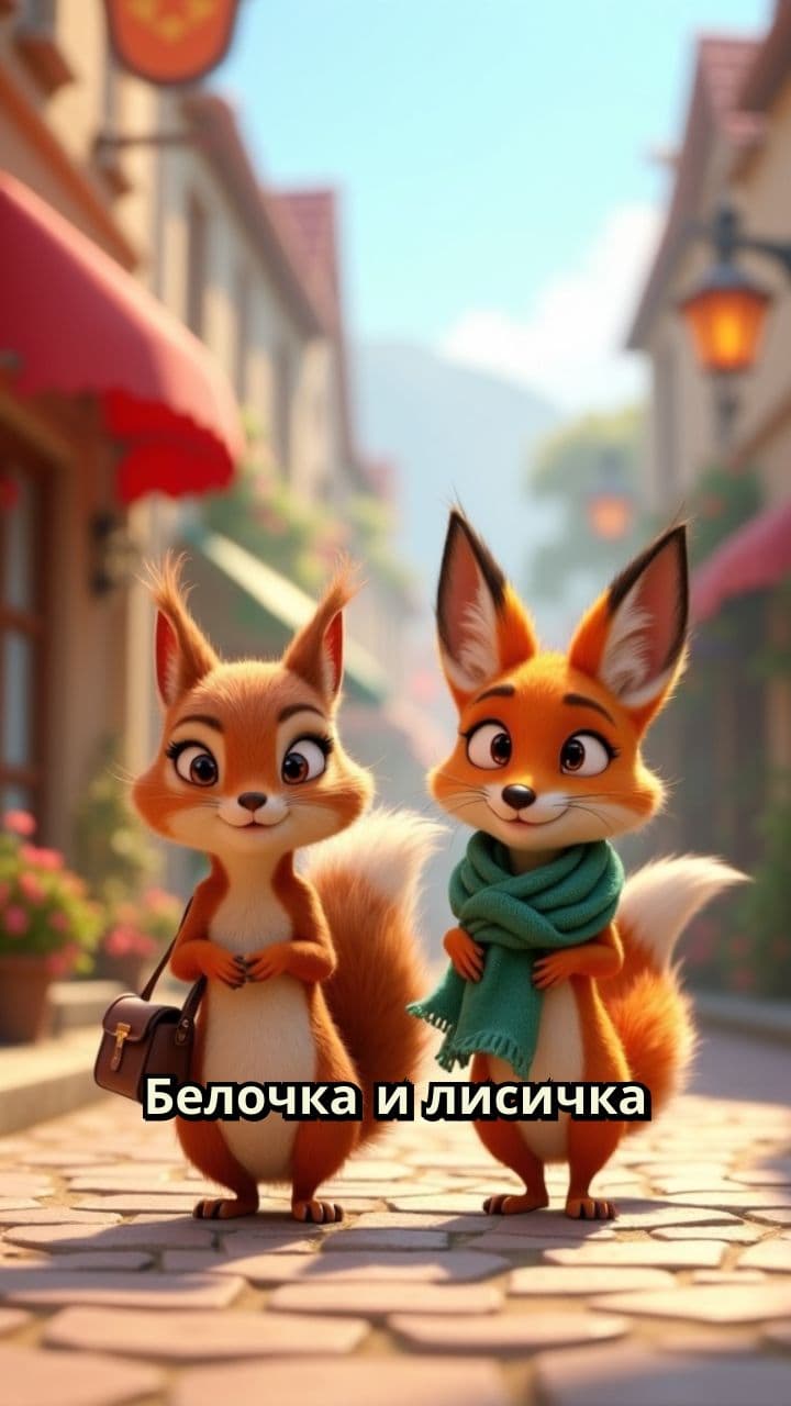 Приключения Белочки и Лисички в магазине