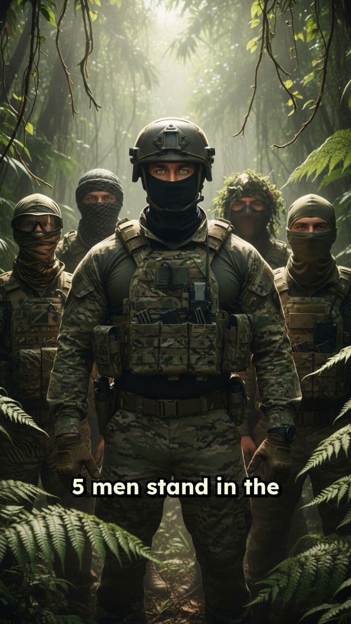 Masked Men in Jungle Camo