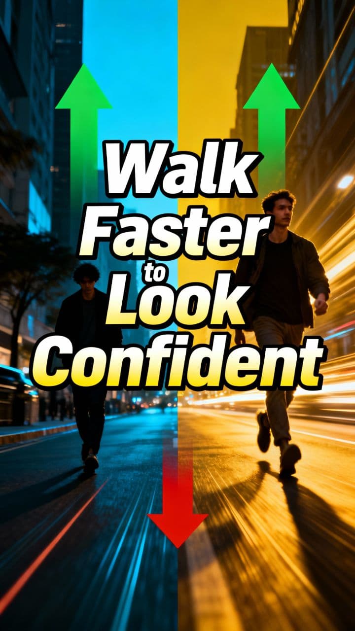 Walk Faster to Look Confident
