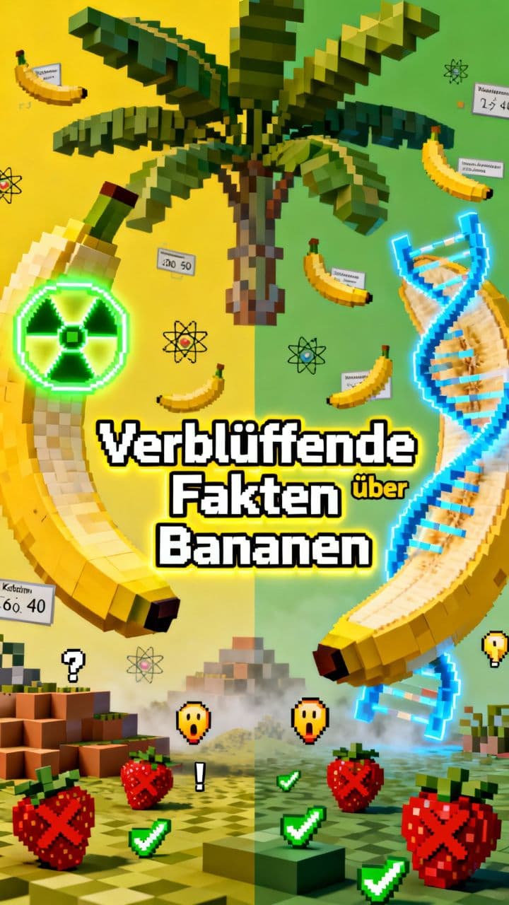 Verblüffende Fakten über Bananen