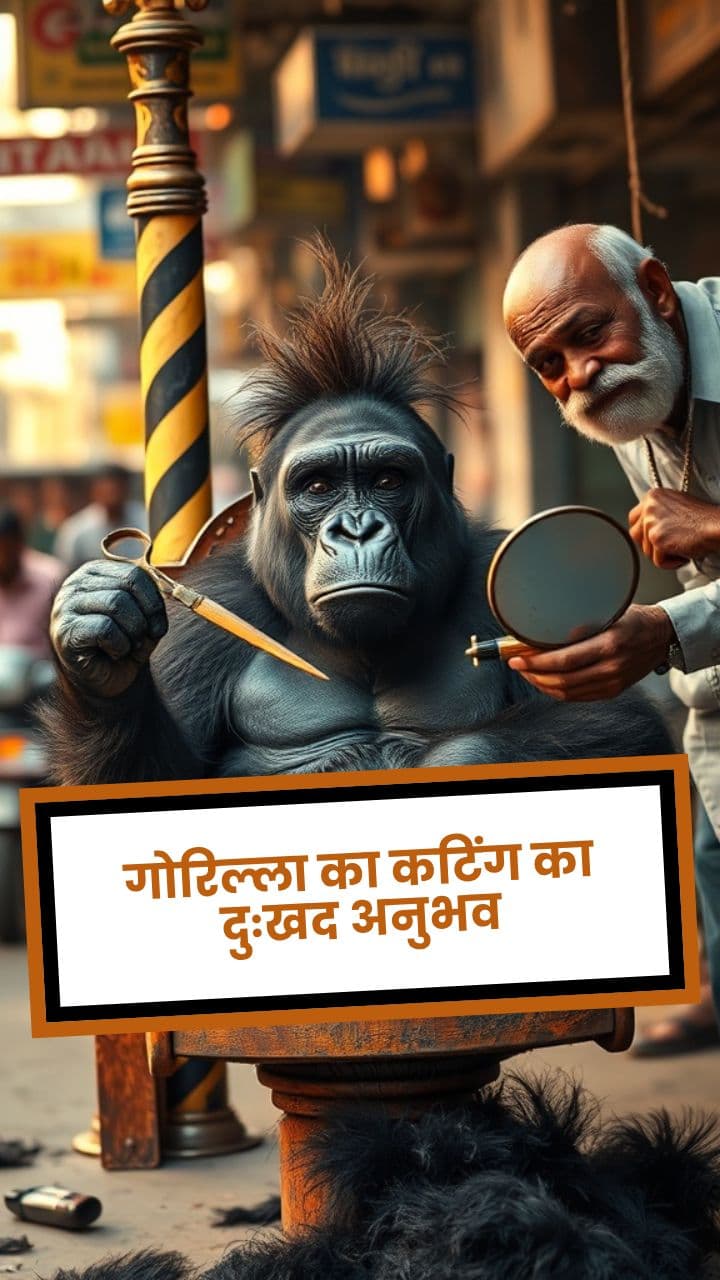 गोरिल्ला का कटिंग का दुःखद अनुभव