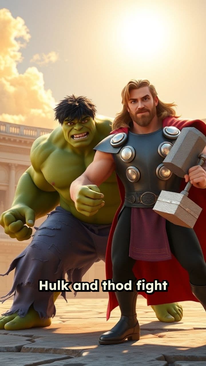 Hulk and Thod Fight