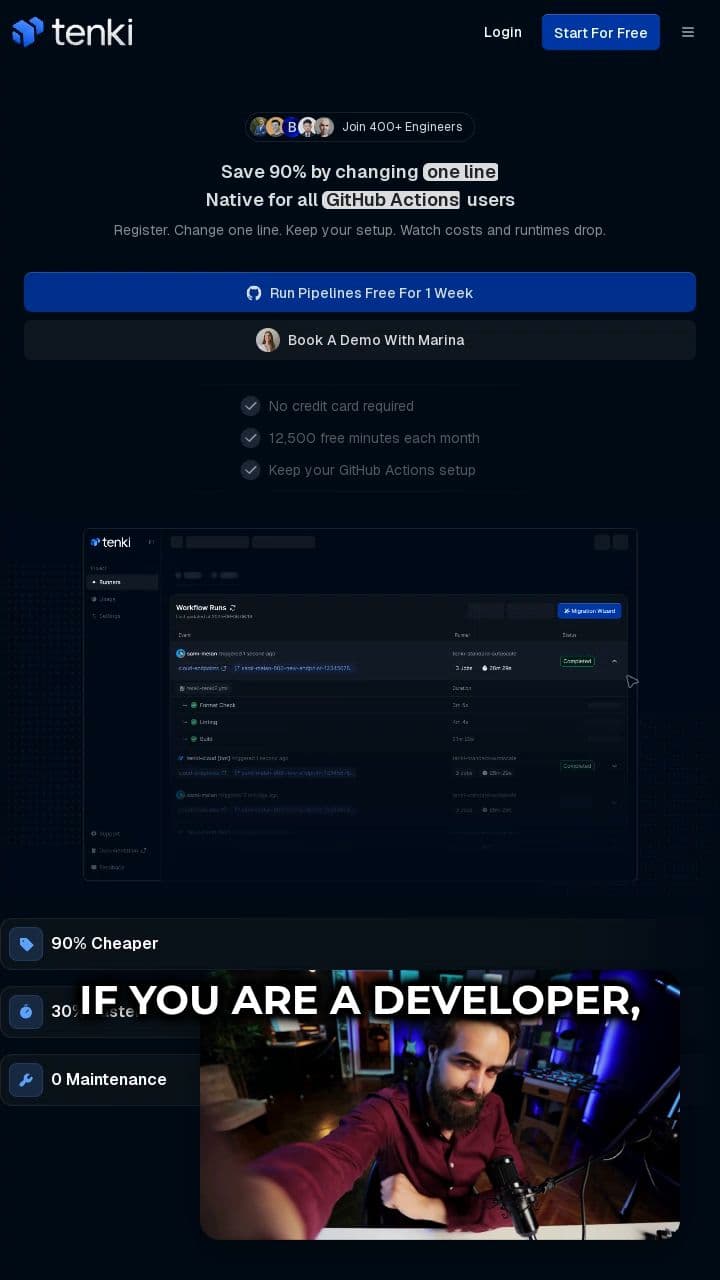 Switch to Tenki Cloud for Faster Builds