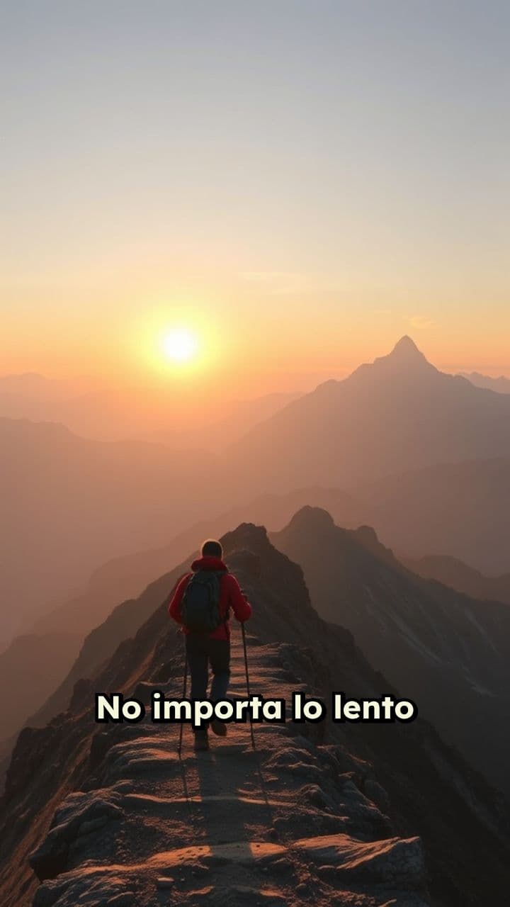 Avanza con constancia y fe