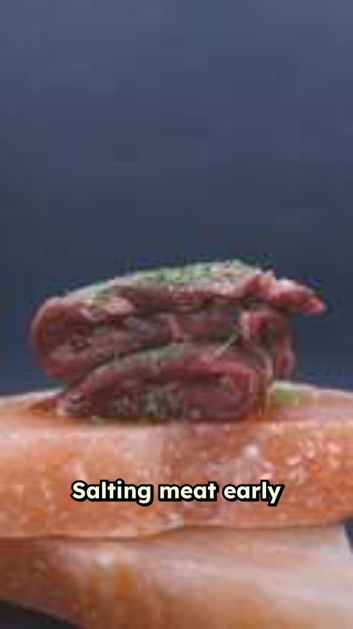 Salt Early for Juicier Steak