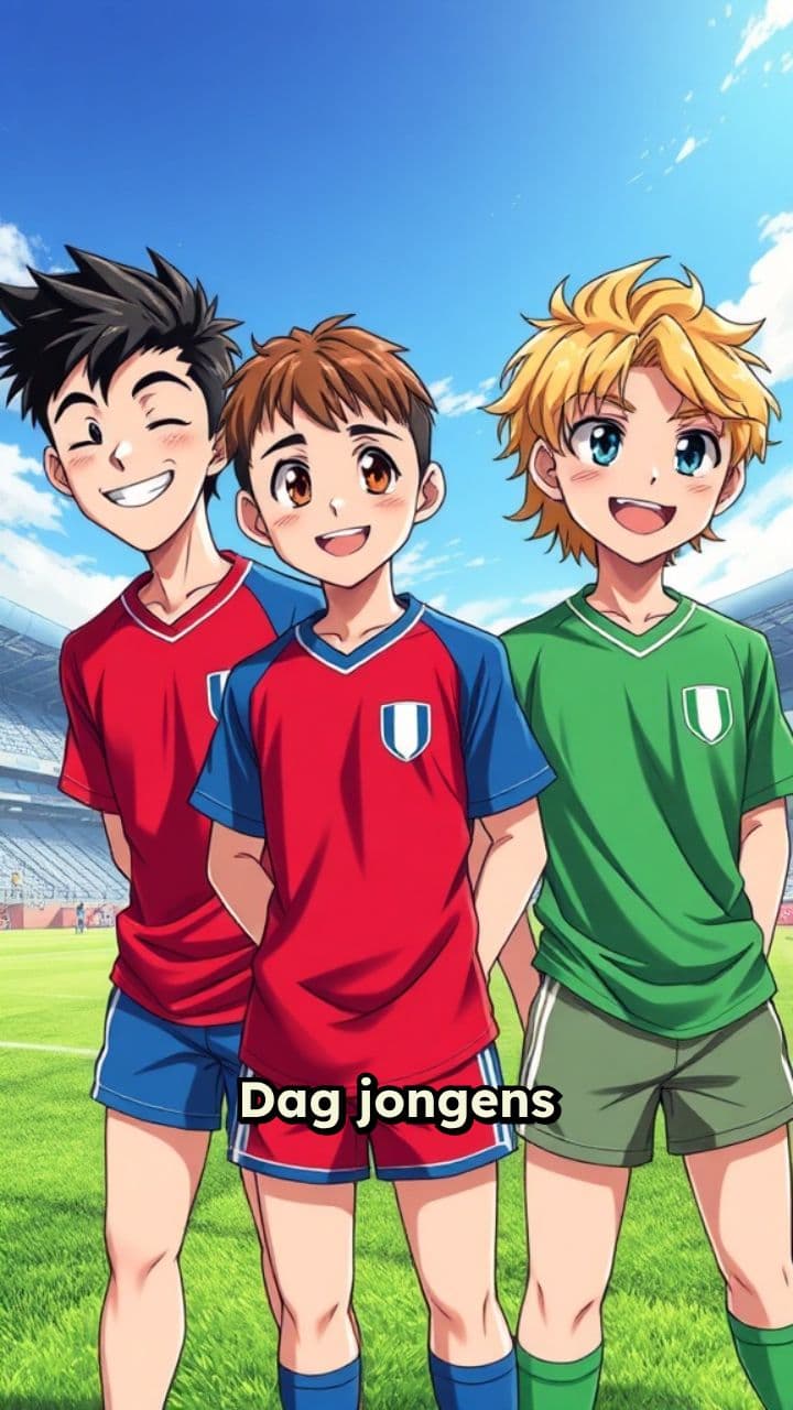 Voetbalmatch op 20 december