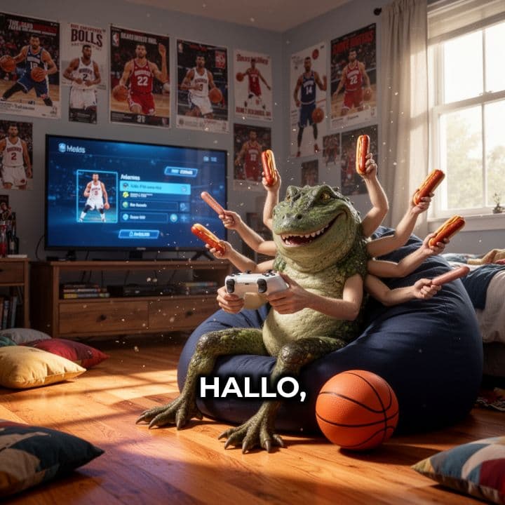 Coccodrillo-Wurstelino: Würstchen, Basketball und Siesta