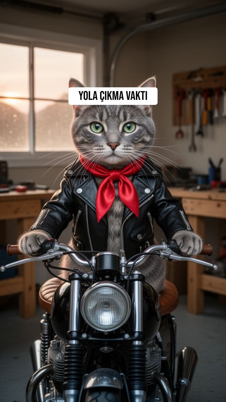 Asfaltın Pençesi: Cafe Racer Kedisi
