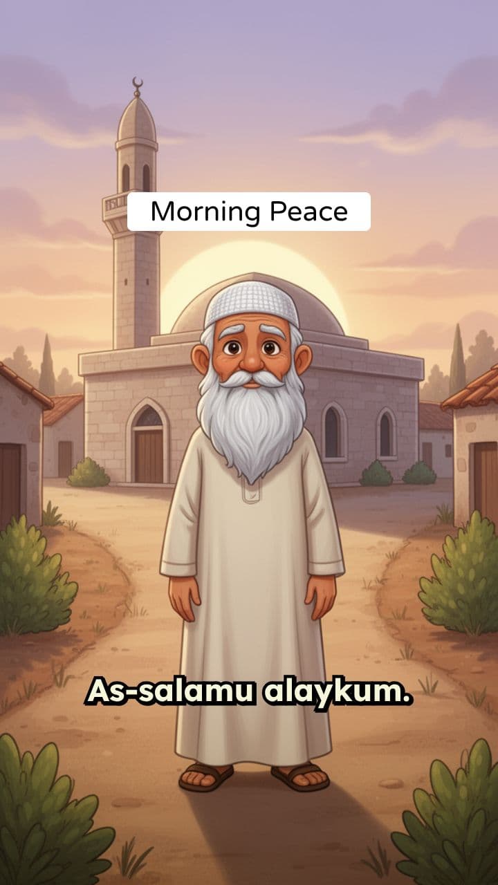 Morning Peace at the Village Mosque