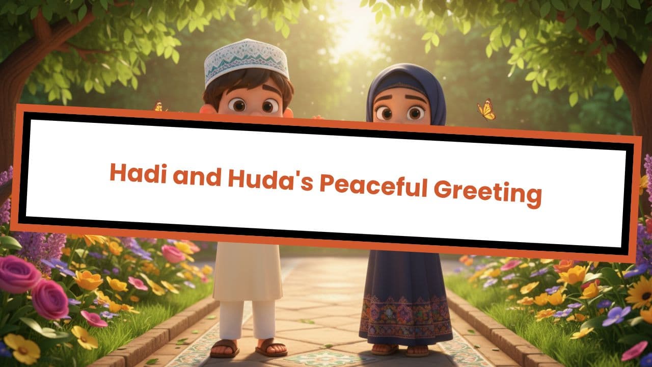 Hadi and Huda's Peaceful Greeting