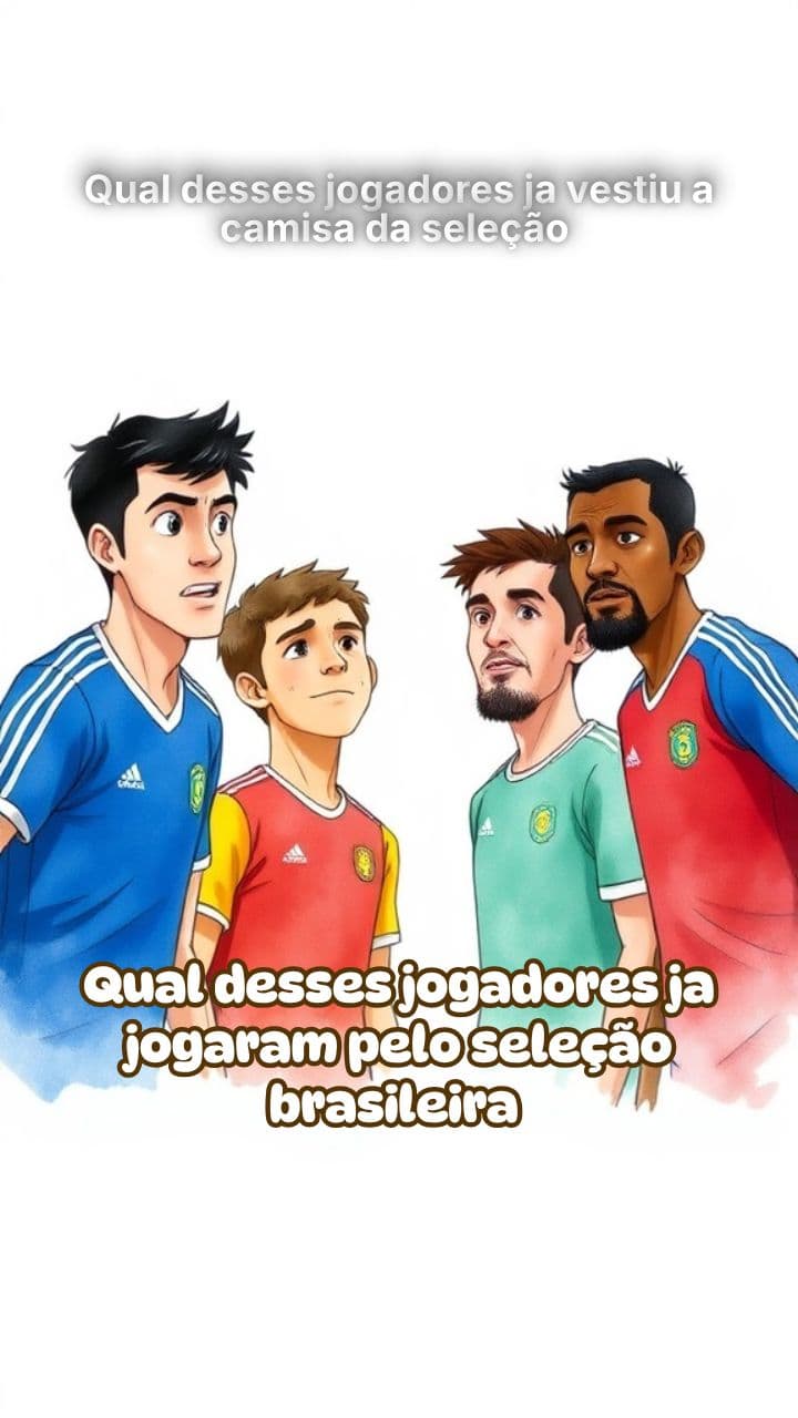 Qual desses jogadores ja vestiu a camisa da seleção 