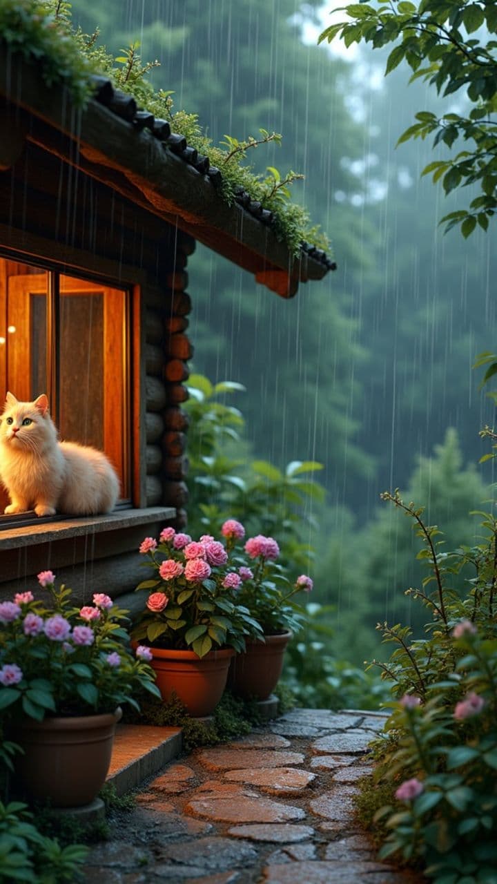 Cabana Aconchegante na Chuva