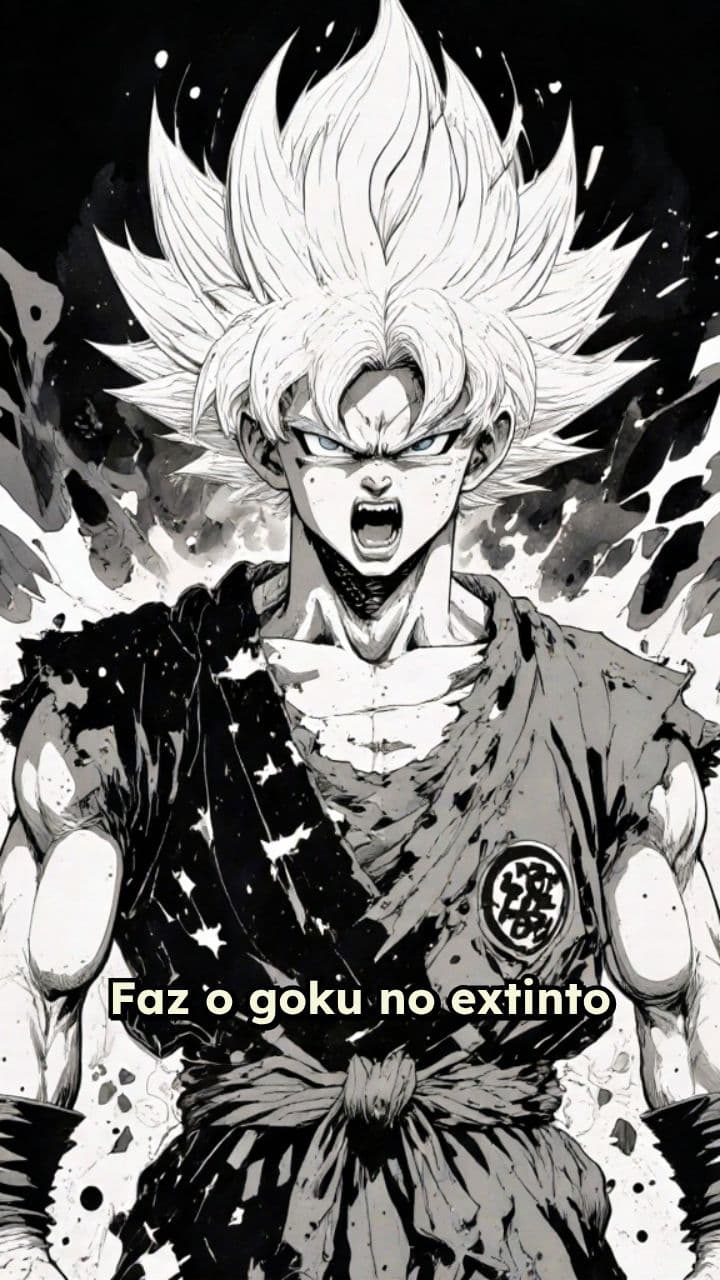 Goku em Extinto Superior Gritando