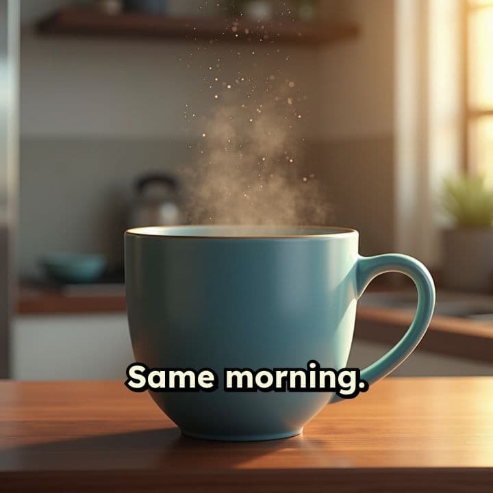 Blue Mug with a Message