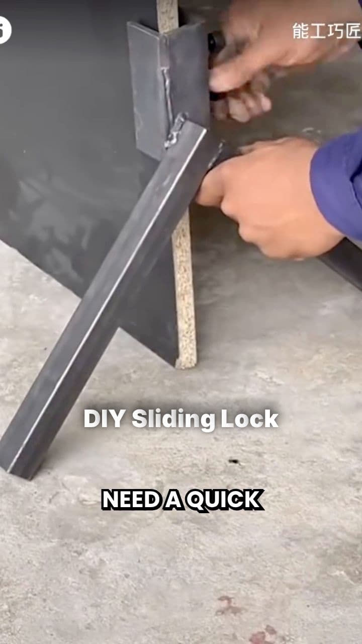 DIY Sprocket Sliding Door Lock