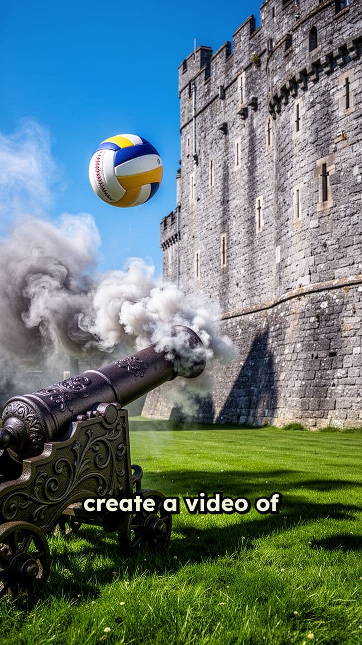 Volleyball Cannon Castle Logo Reveal