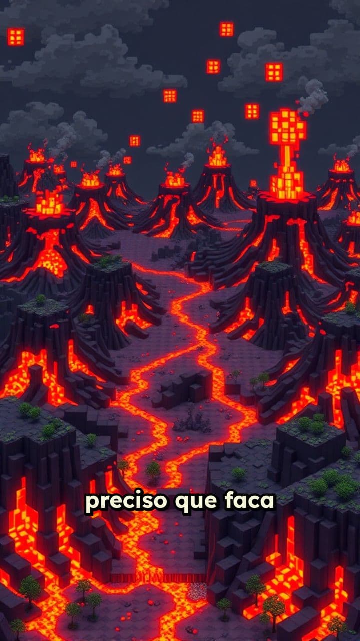 Explosões de 14 vulcões cobertos de lava