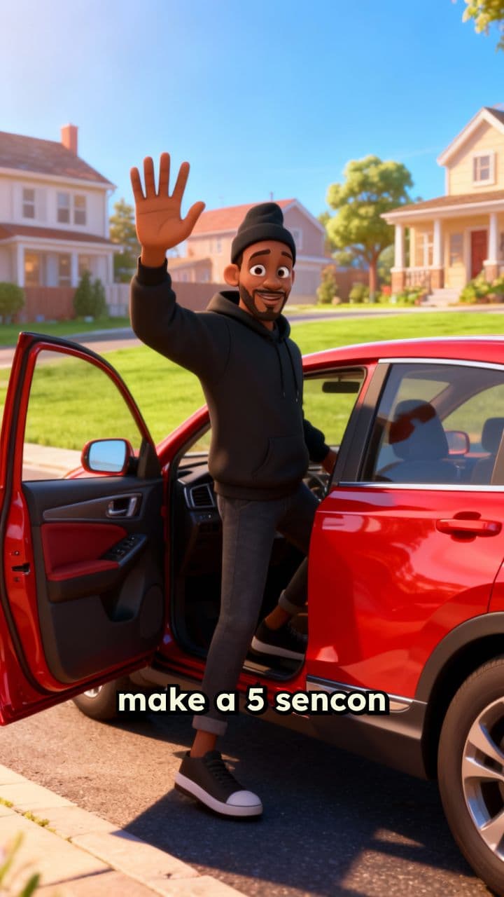 Person Exits Red 2019 Honda CR-V