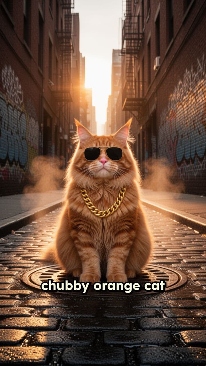 Mafia Cat Strut in the City