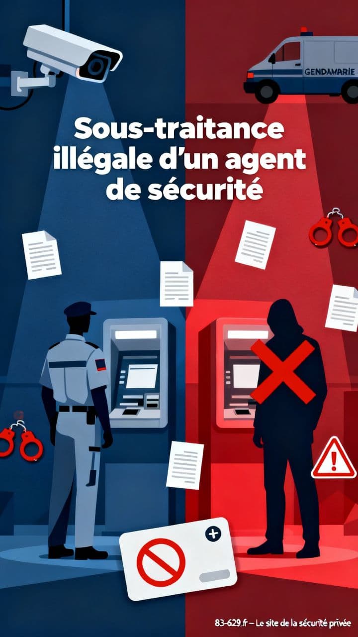 Sous-traitance illégale d'un agent de sécurité