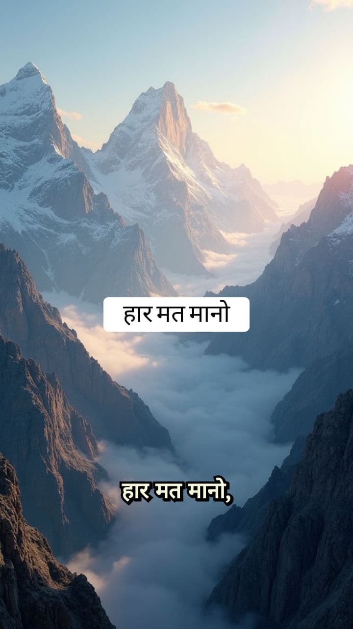 हार मत मानो
