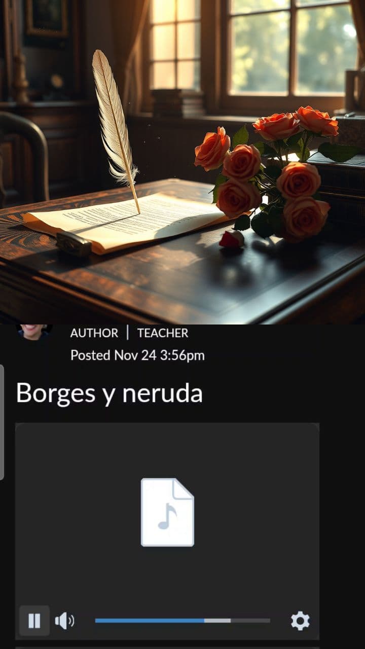 Pablo Neruda y Jorge Luis Borges