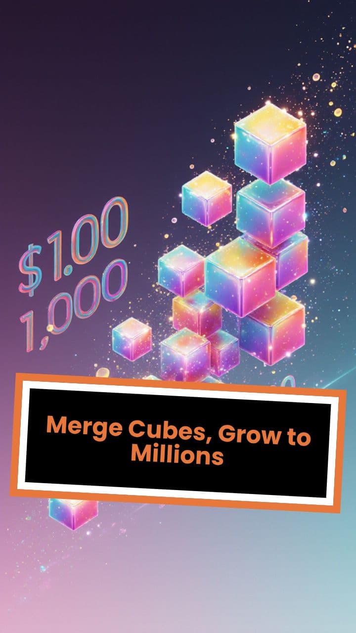 Merge Cubes, Grow to Millions