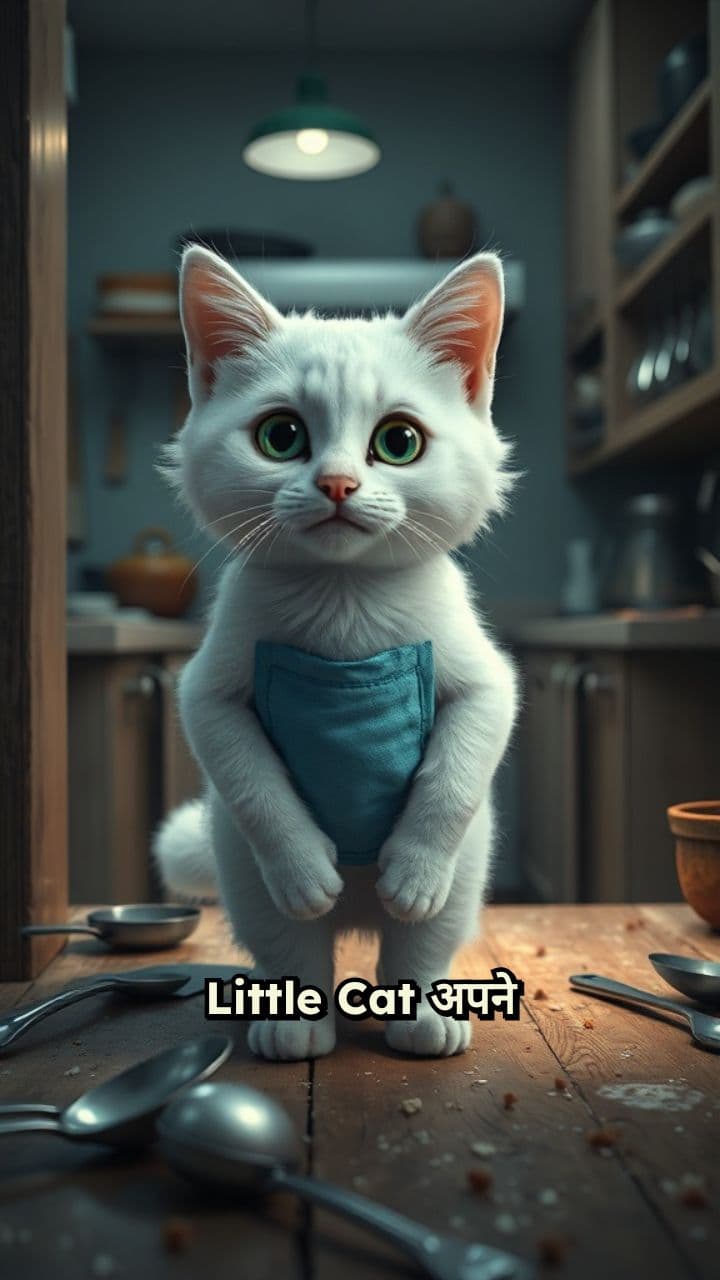 Little Cat's Kitchen Cleanup