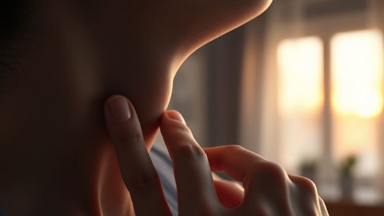 Cuidado com caroços no pescoço