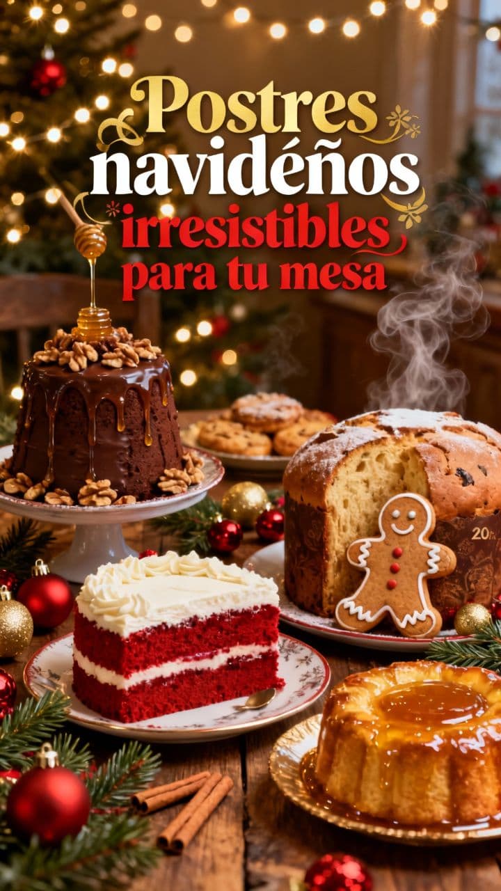 Postres navideños irresistibles para tu mesa
