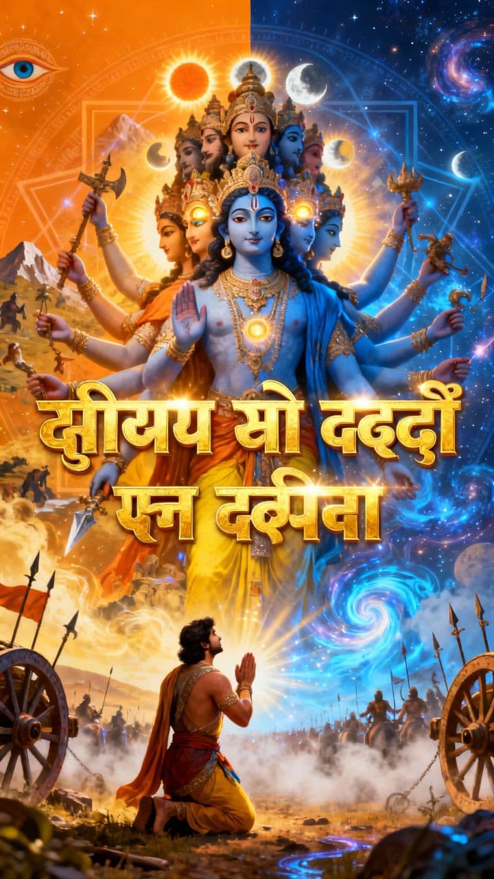 अर्जुन को दिव्य दृष्टि का अनुभव