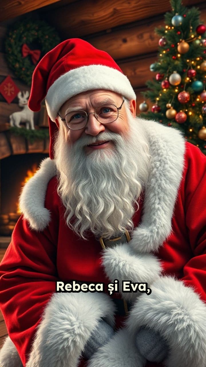 Un mesaj de la Moș Crăciun pentru Rebeca și Eva