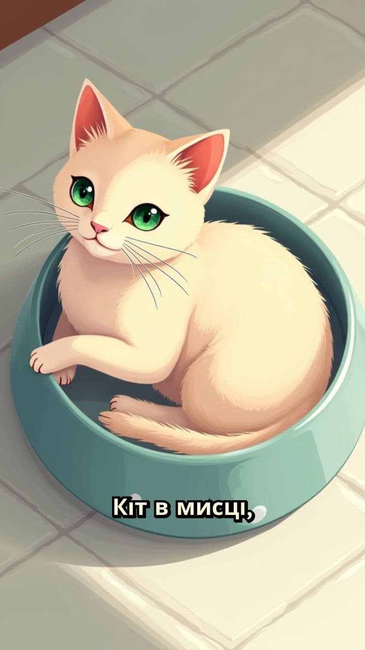 Кіт біля миски з молоком