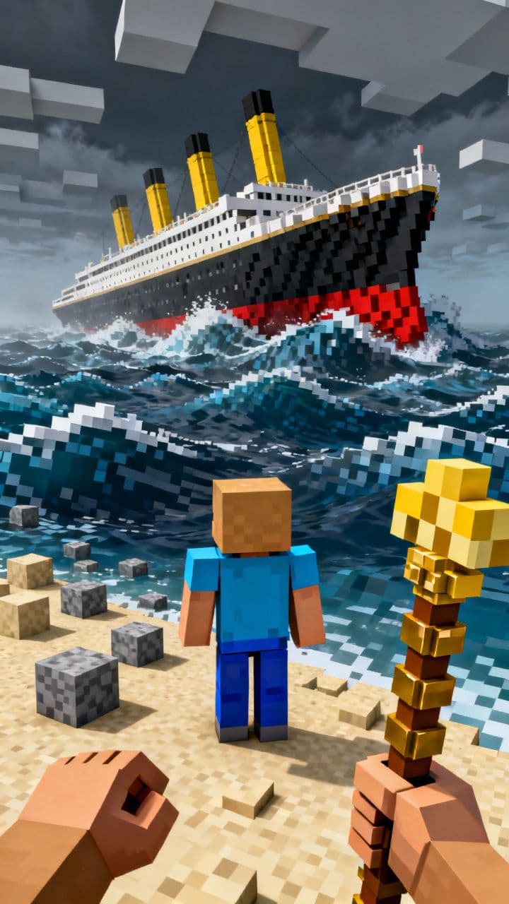 Steve Parts the Minecraft Sea