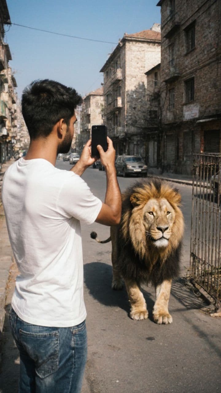León suelto por un TikTok viral
