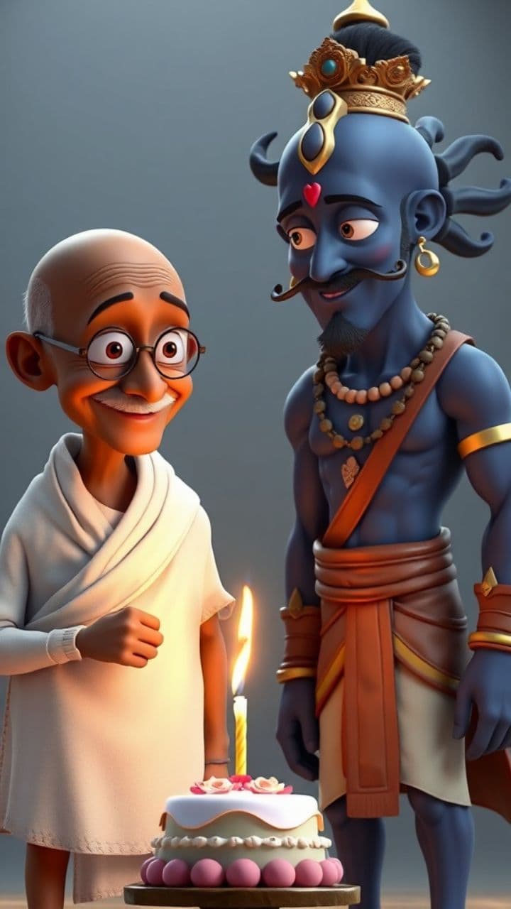 गांधी और रावण का विशेष दिन