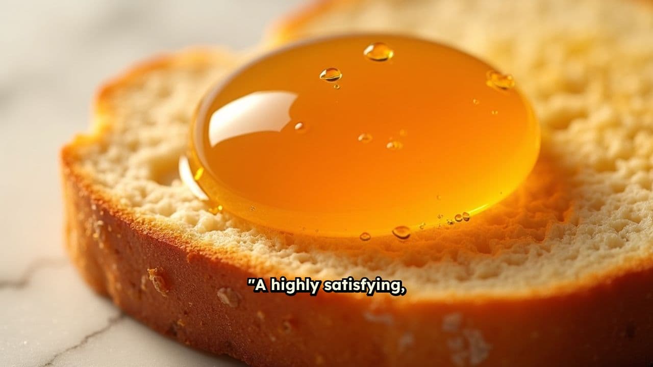 Glistening Jelly Spread on Bread