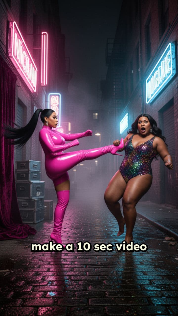 Nicki Minaj Kicking Lizzo's Ass