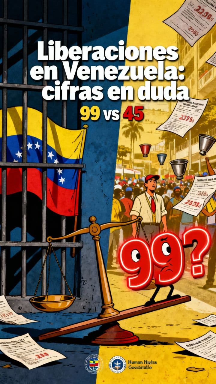 Liberaciones en Venezuela: cifras en duda