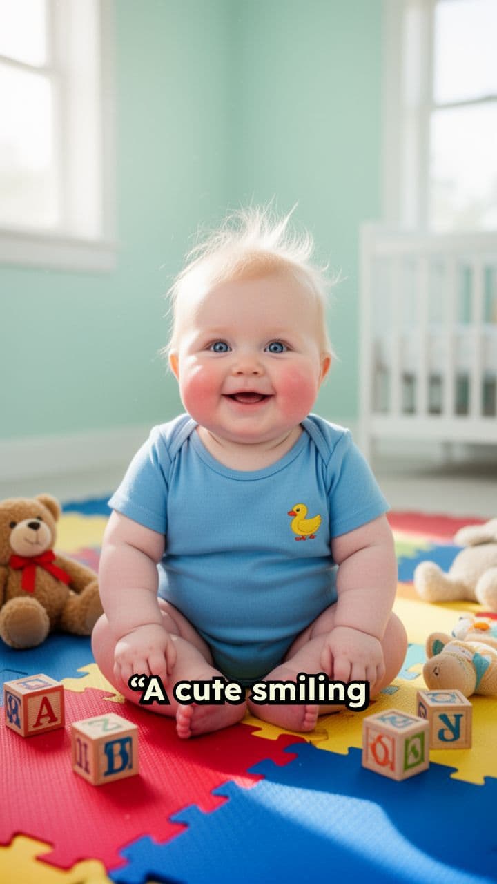 Happy Baby on Play Mat