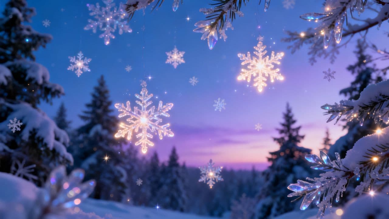 Les flocons de Noël