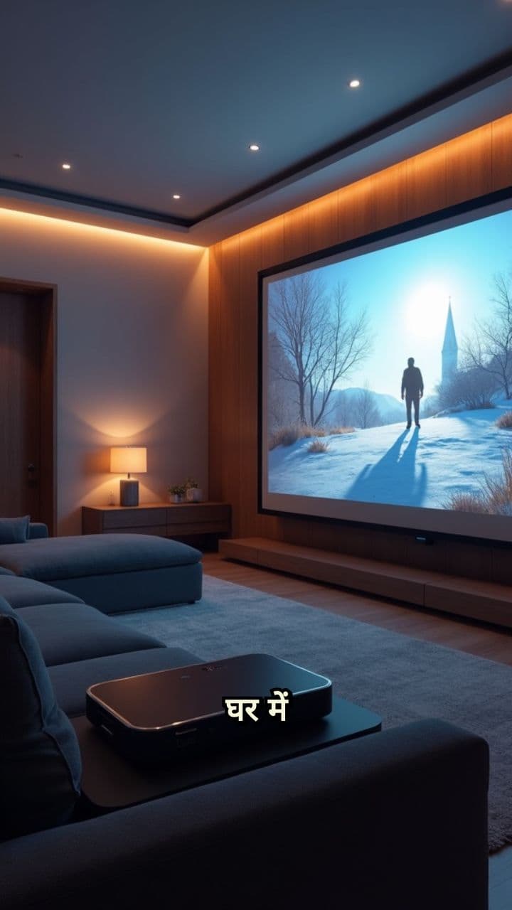 घर में सिनेमा हॉल बनाने के लिए प्रोजेक्टर